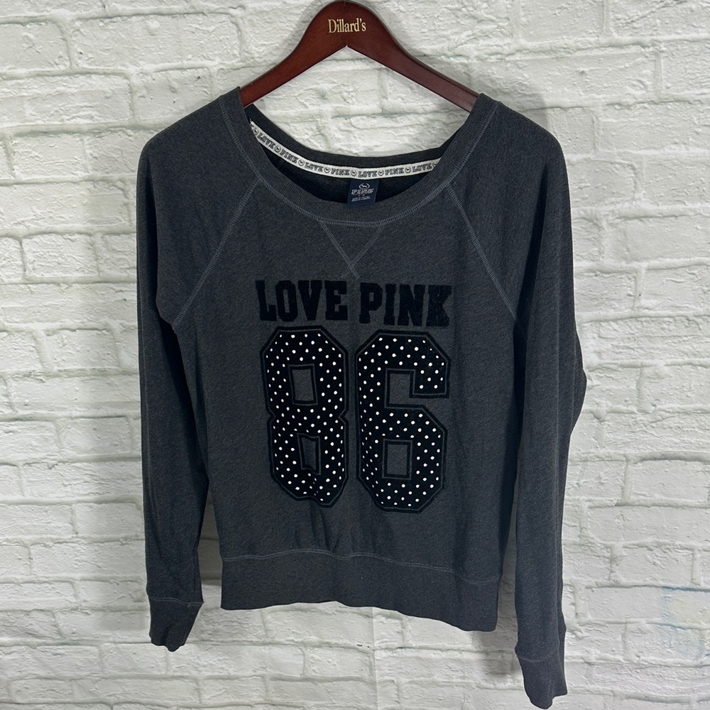 Victoria's Secret Pink Gray Vintage Sweatshirt